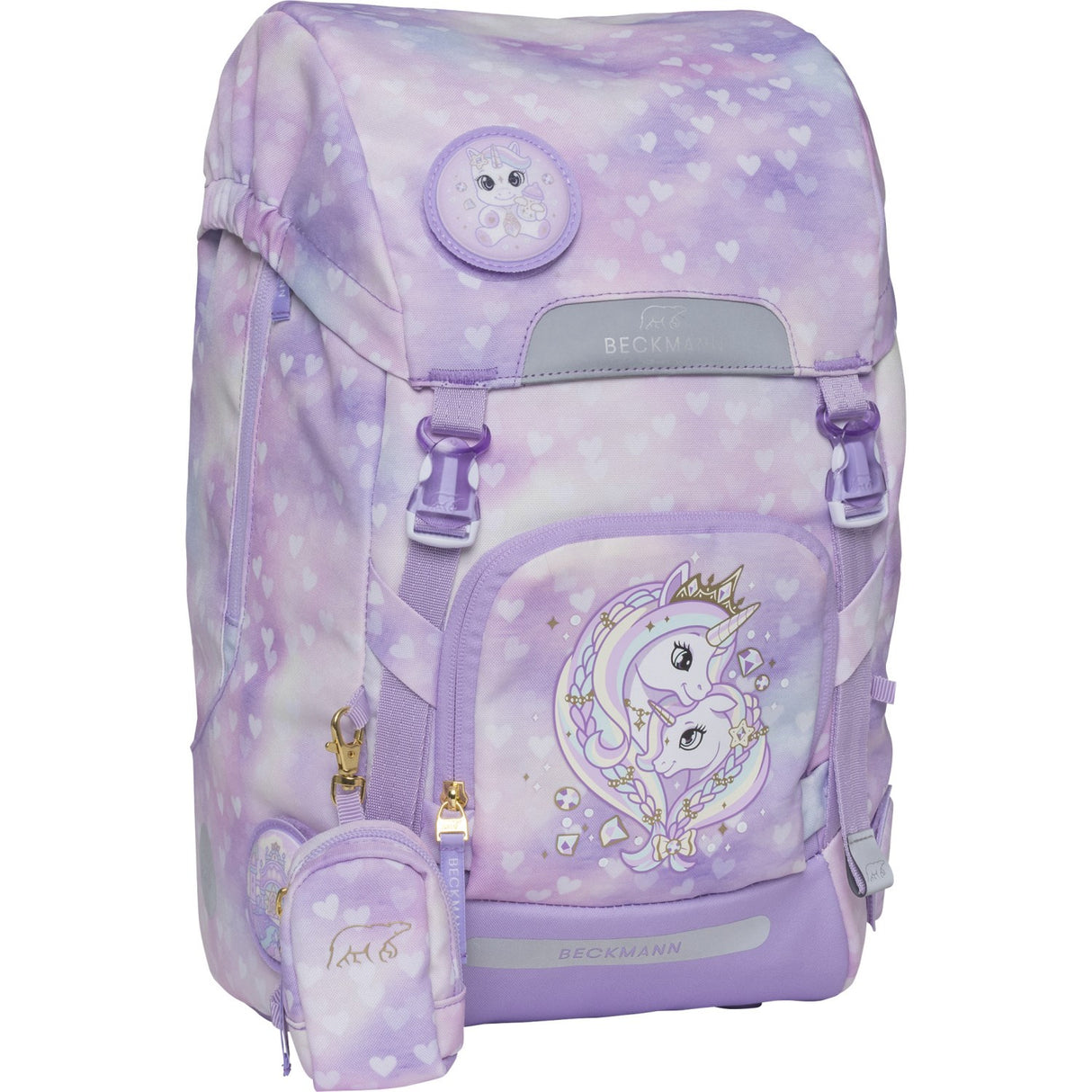 Beckmann Unicorn Princess Purple Classic Maxi Skoletaske 3