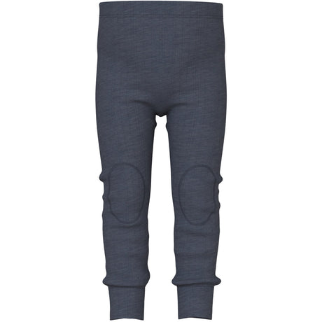 Name It Ombre Blue Wang Uld Needle Long Johns Solid Noos