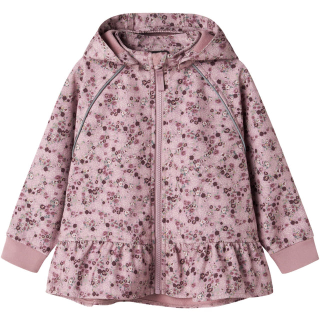 Name It Mauve Shadows Alfa08 Softshell Jacket Flower