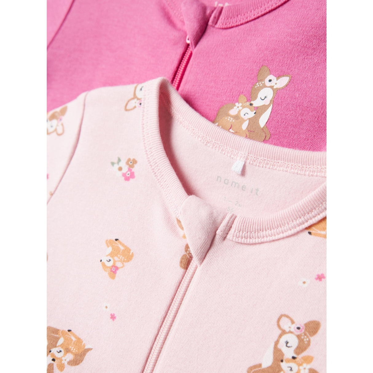 Name It Ibis Rose Natdragt 2-pack Zip Rose Deer Noos 4