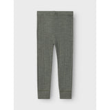 Name It Mulled Basil Wang Wool Needle Long Johns Solid Noos 5