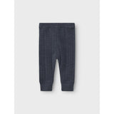 Name It Ombre Blue Wang Uld Needle Long Johns Solid Noos