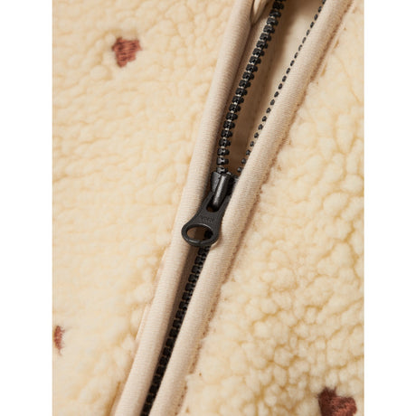 Lil'Atelier Sandshell Nalo Loose Sherpa Jakke