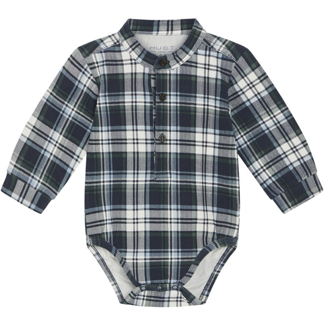 Hust & Claire Navy Baby Boye Body Skjorte