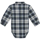 Hust & Claire Navy Baby Boye Body Skjorte