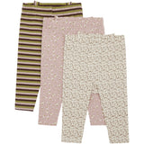 Hust & Claire Dusty Rose Baby Liva Leggings 3-Pak