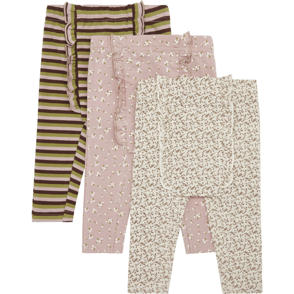 Hust & Claire Dusty Rose Baby Liva Leggings 3-Pak