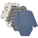 Hust & Claire Navy Baby Bertram Body 3-pak