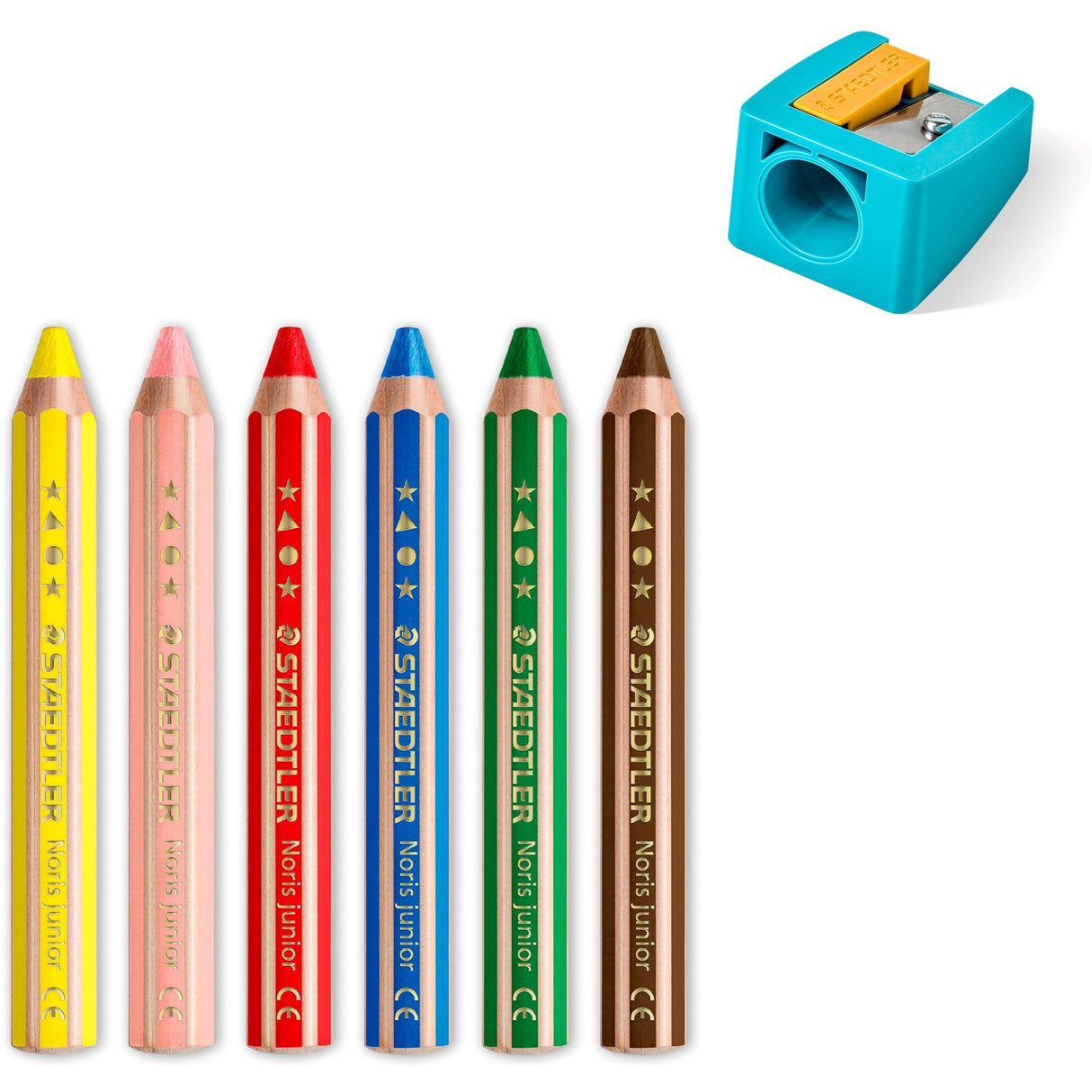 Staedtler Farveblyant Noris Junior Chunky 3In1 6