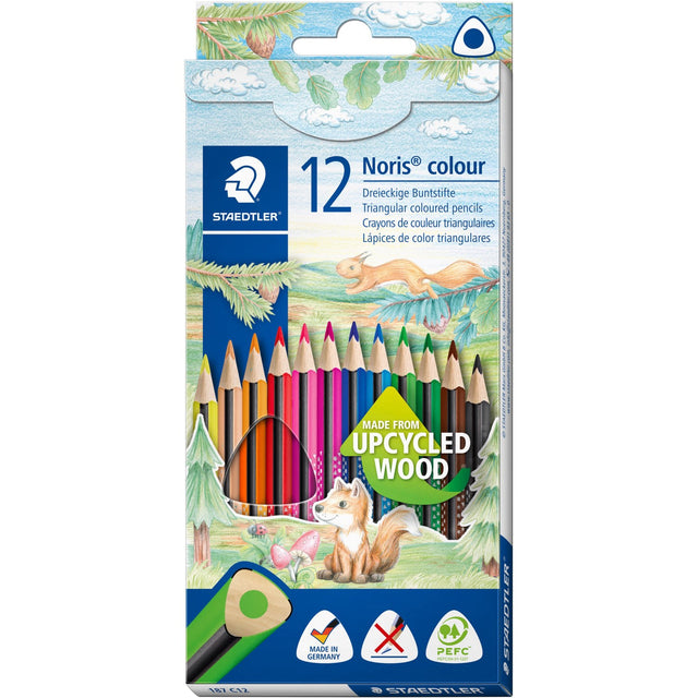 Staedtler Coloured Pencil Noris Upcycled Wood Triangular