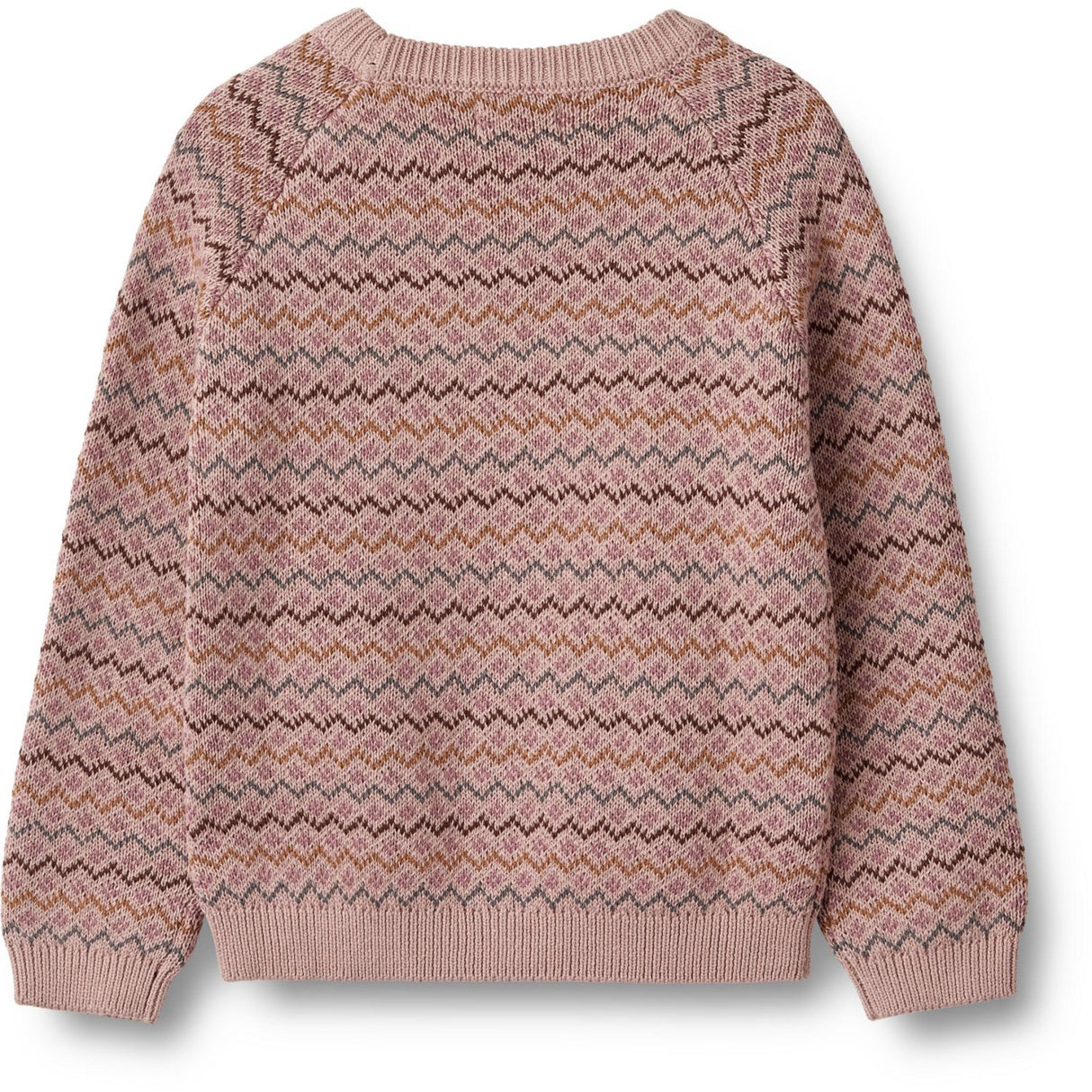 Wheat Dry Rose Jacquard Pullover Nanna