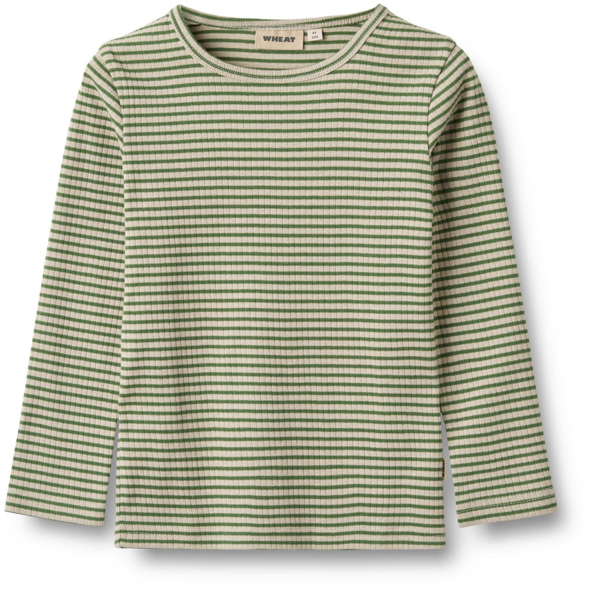 Wheat Elm Green Stripe Bluse Stig