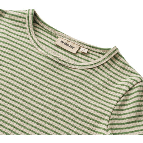 Wheat Elm Green Stripe Bluse Stig