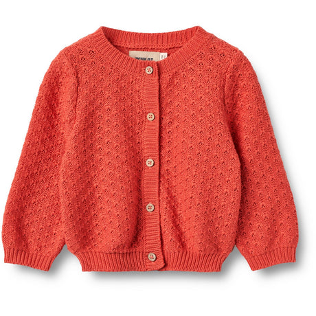 Wheat Candy Red Strik Cardigan Magnella