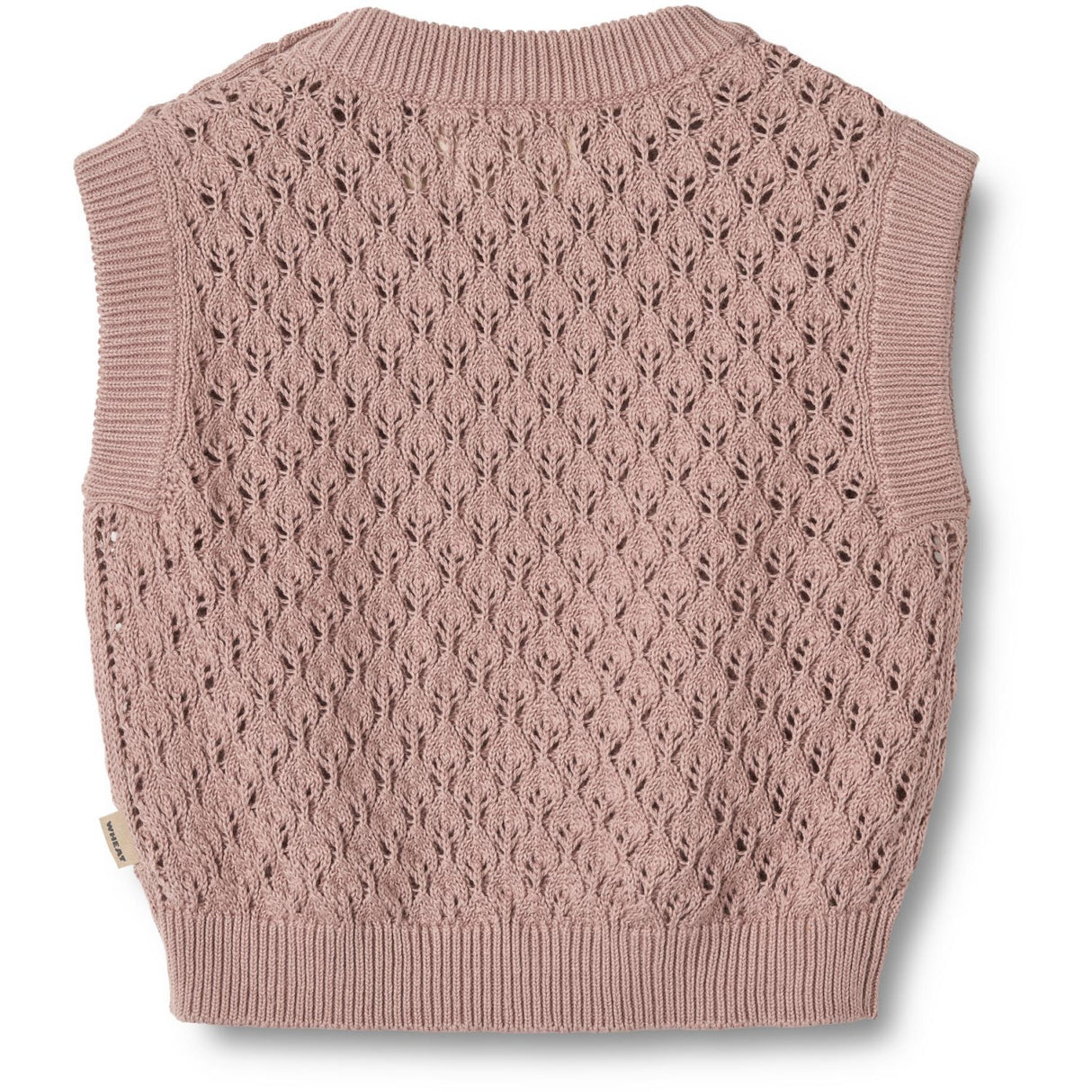 Wheat Dry Rose Knit Vest Saga