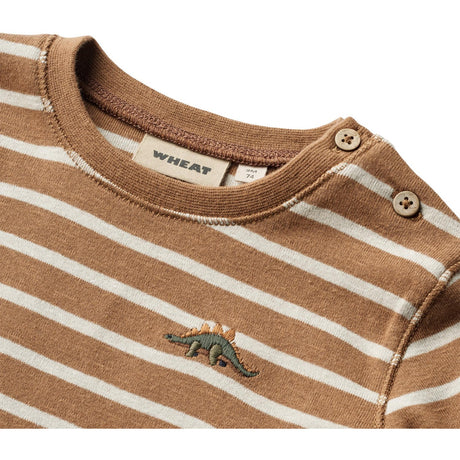 Wheat Caramel Stripe Bluse Dustin