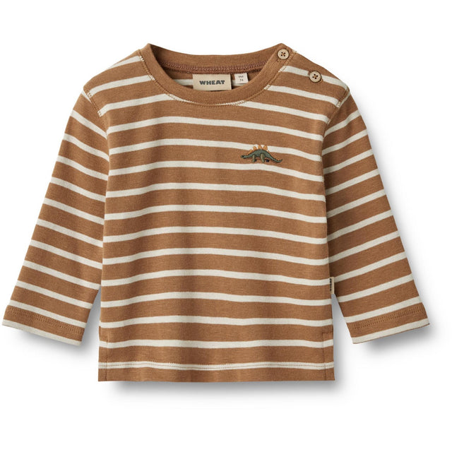 Wheat Caramel Stripe Bluse Dustin