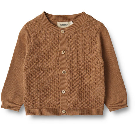 Wheat Caramel Strik Cardigan Siggi