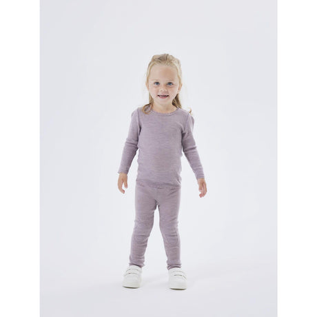 Name It Purple Dove Wang Uld Neddle Leggings Solid Noos