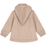 Mikk-Line Warm Taupe Cotton Fleece Cardigan m. Hætte 2