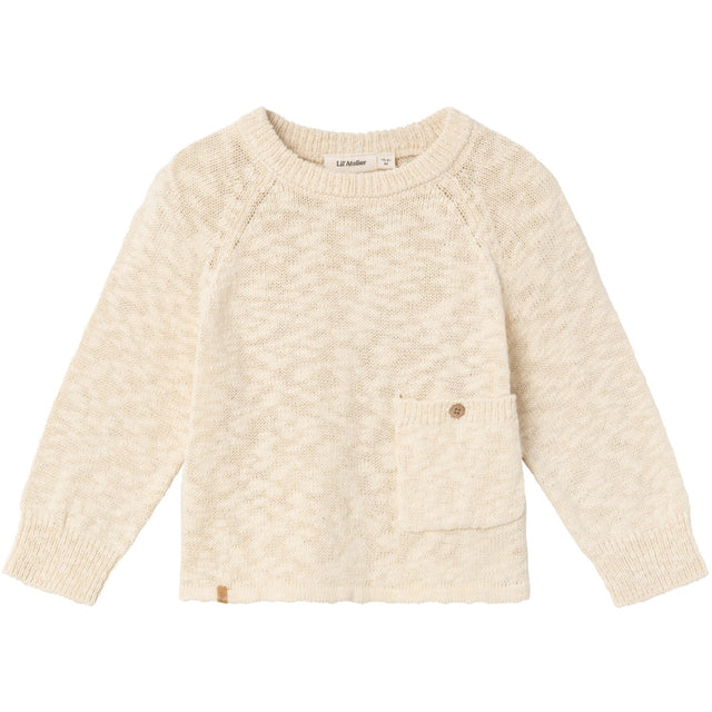 Lil'Atelier Bleached Sand Jeff Knit Bluse