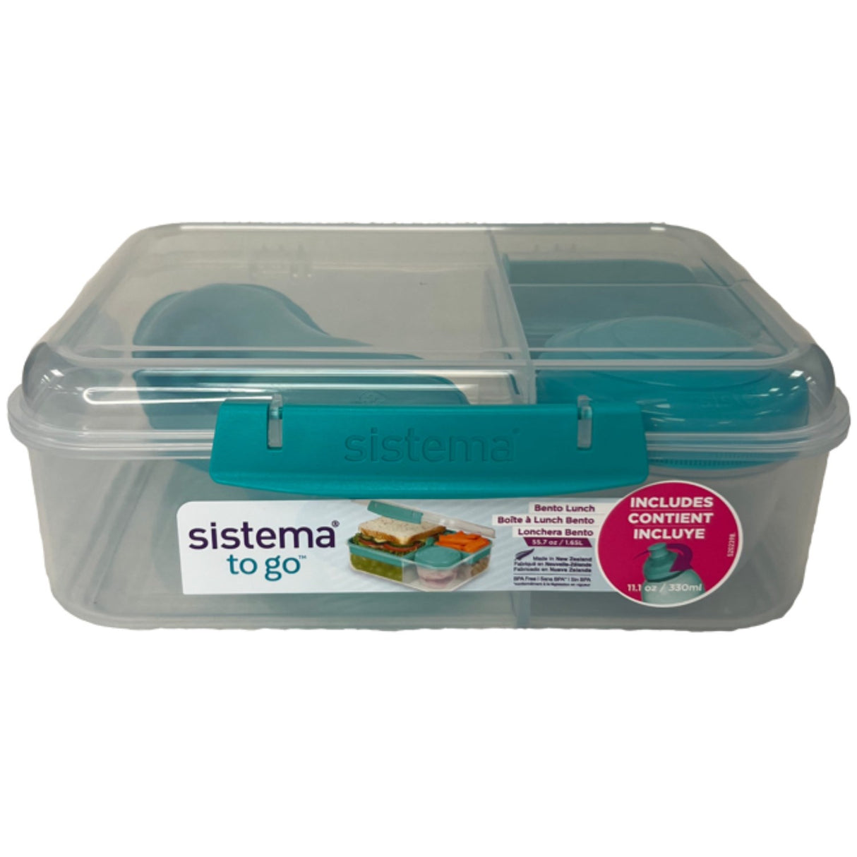 Sistema Bento Madkasse 1,65L With 330ml Drikkedunk 3