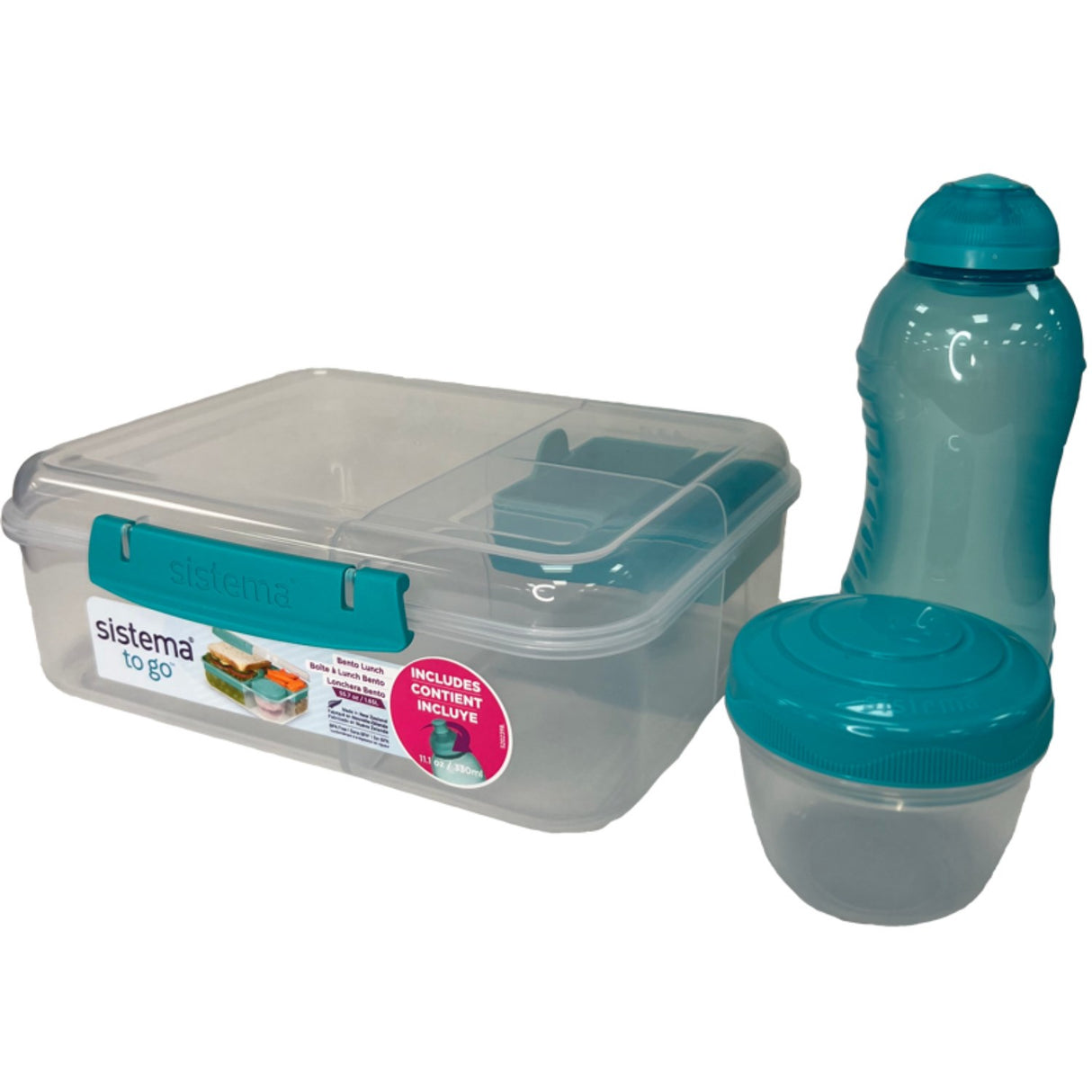 Sistema Bento Madkasse 1,65L With 330ml Drikkedunk