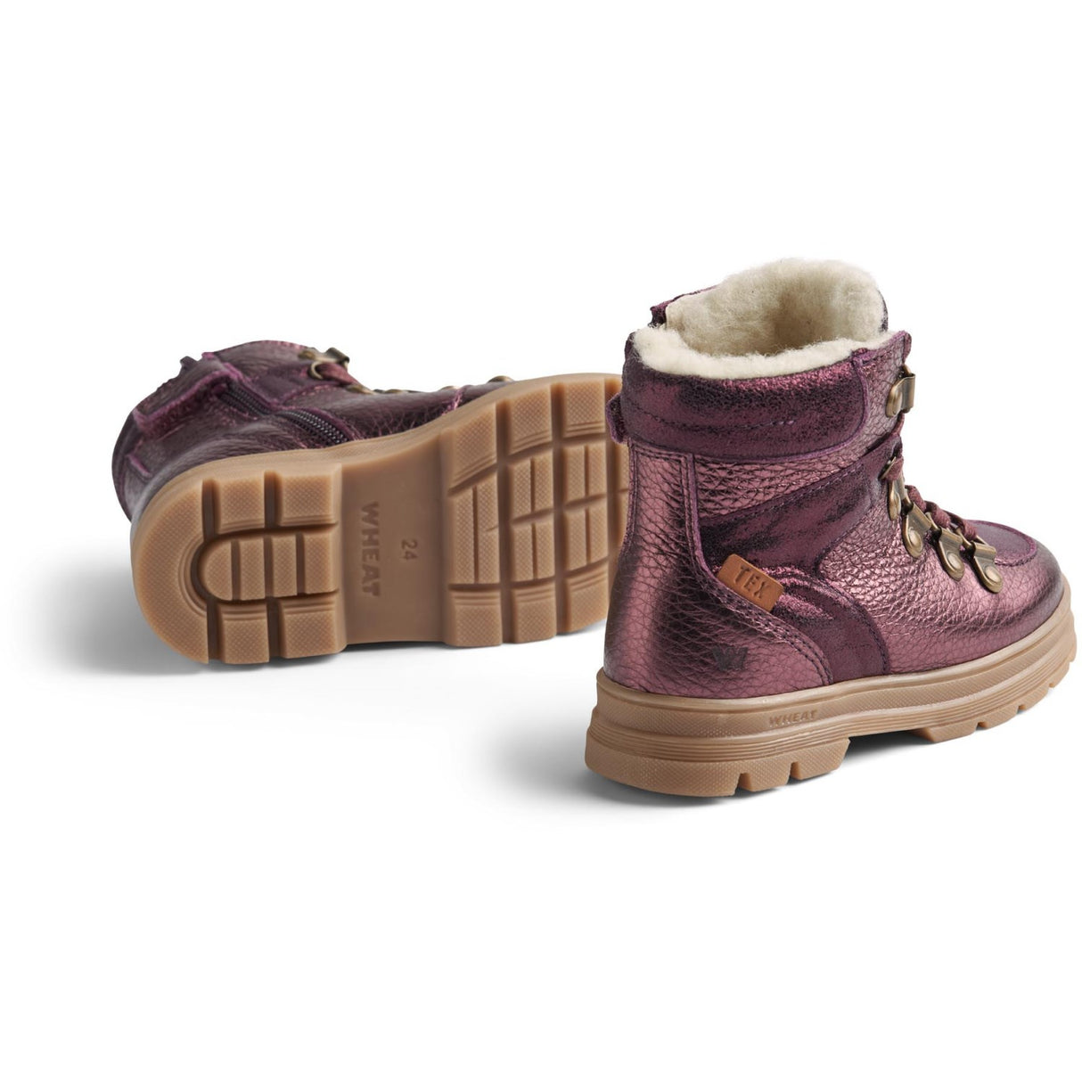 Wheat Bordeaux Vinterstøvler Toni Hiker Tex