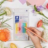 Staedtler Farveblyanter Pastel Line Hexagonal 10