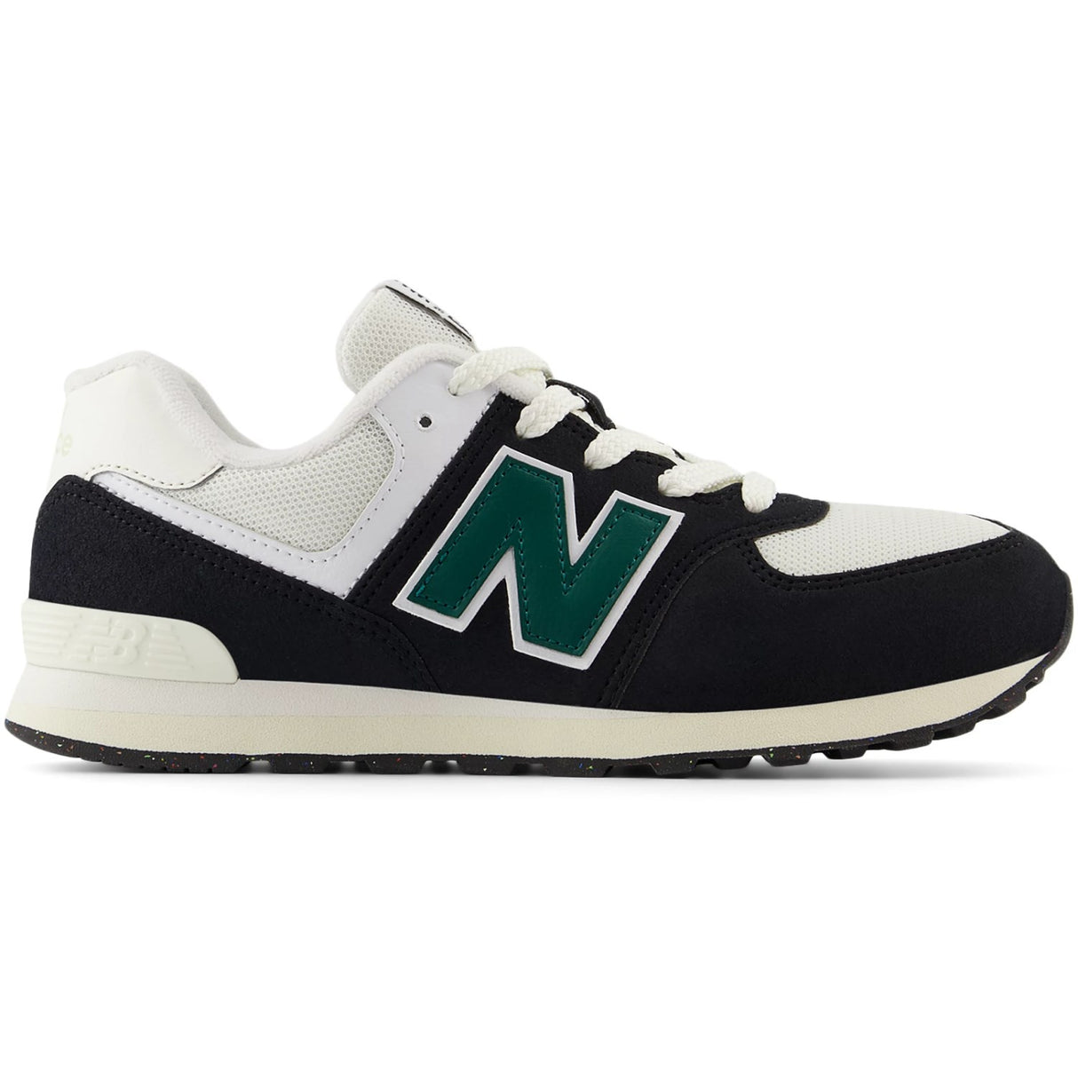 New Balance Black 574 Kids Lace Sneakers