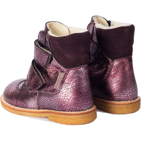 Angulus Sunset/Dusty Aubergine Tex-Støvle Med Velcrolukning