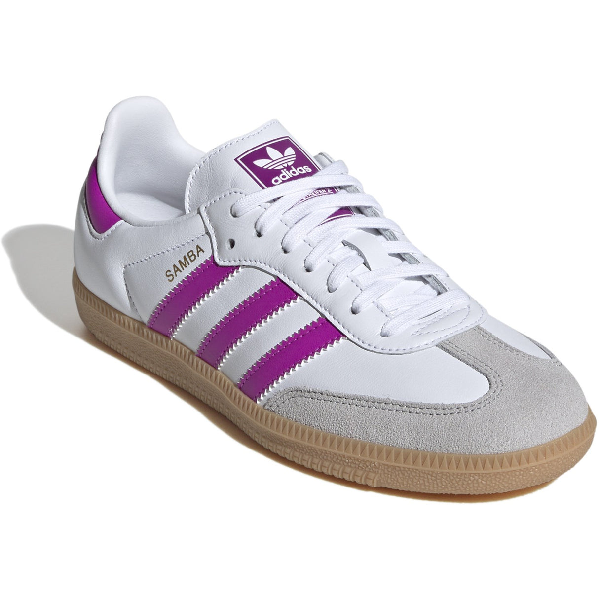 adidas Originals Ftwwht/Purbur/Gum3 Samba Og J Sneakers