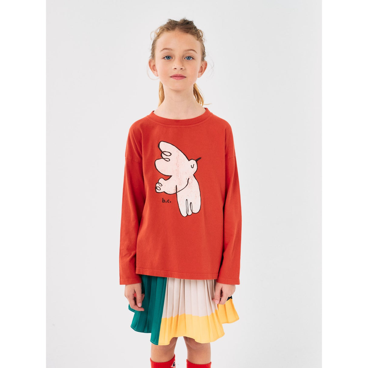 Bobo Choses Red Freedom Bird T-Shirt 5