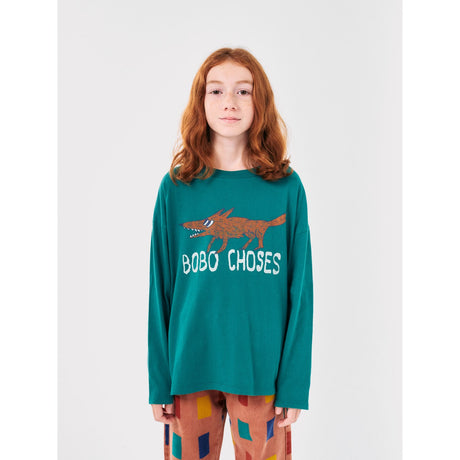 Bobo Choses Dark Green The Clever Fox Bluse 2