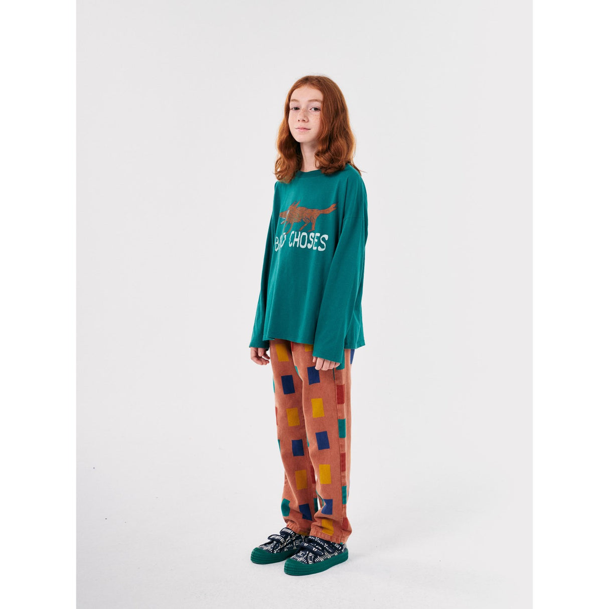 Bobo Choses Dark Green The Clever Fox Bluse 4