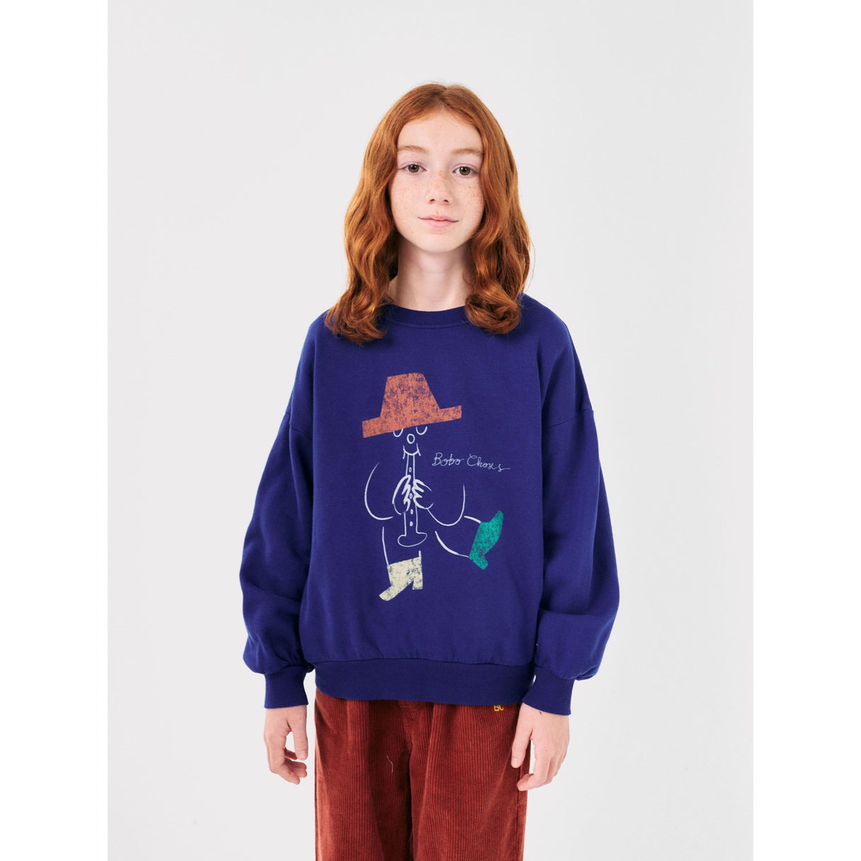 Bobo Choses Blue Magic Flute Player Sweatshirt 2