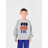 Bobo Choses Light Heather Grey Little Tin Soldiers Sweatshirt 2