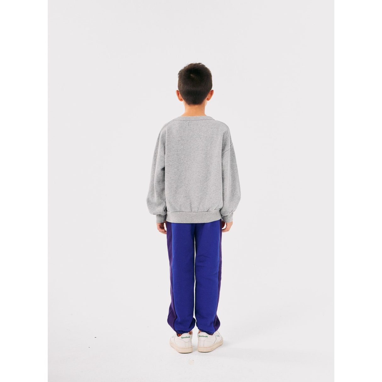 Bobo Choses Light Heather Grey Little Tin Soldiers Sweatshirt 4