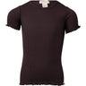 Minimalisma Blomst T-shirt Dark Brown Cacao