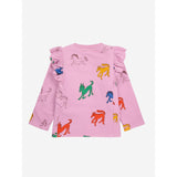 Bobo Choses Pink Wonder Horse All Over Ruffle Bluse 7