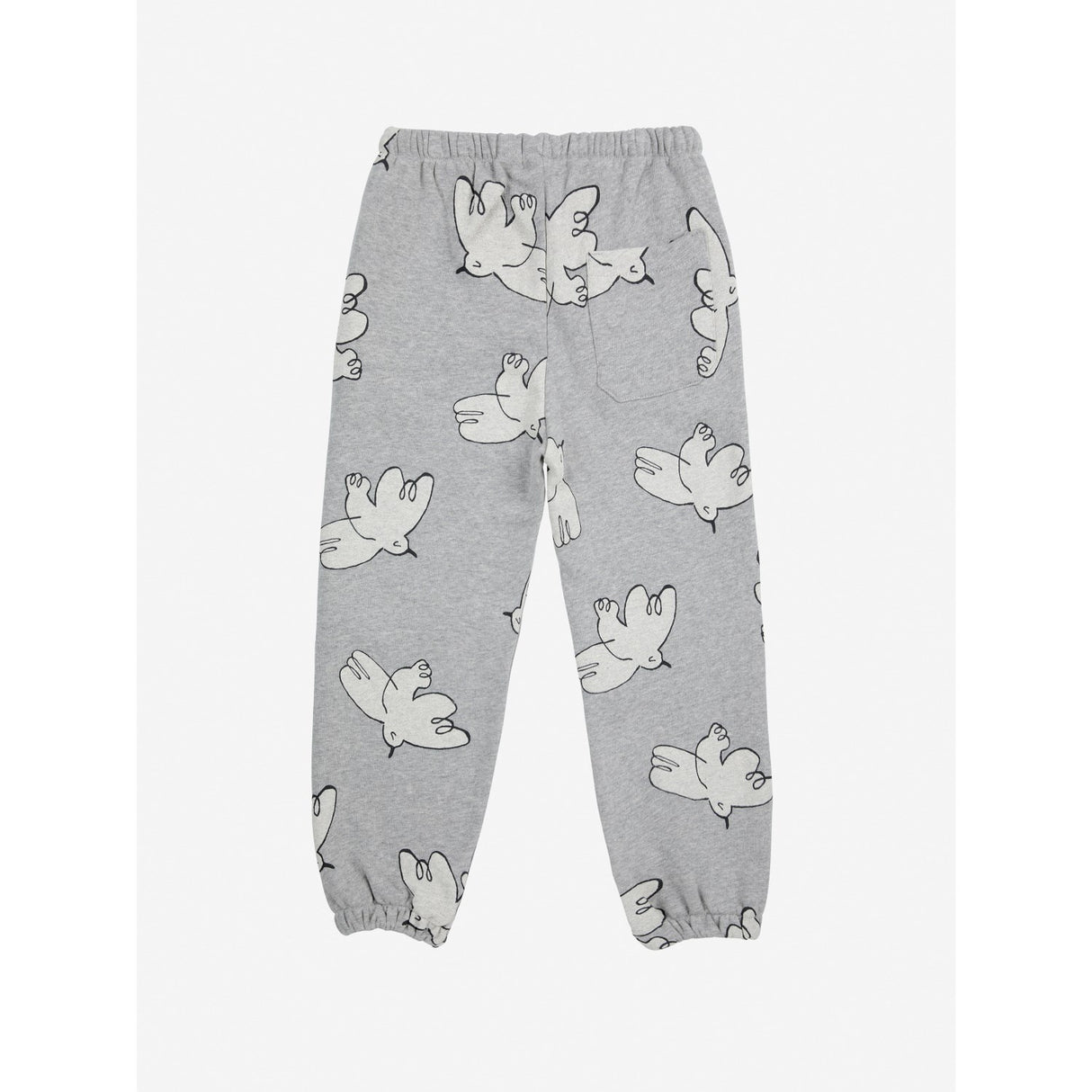 Bobo Choses Light Heather Grey Freedom Bird All Over Sweatpants 5