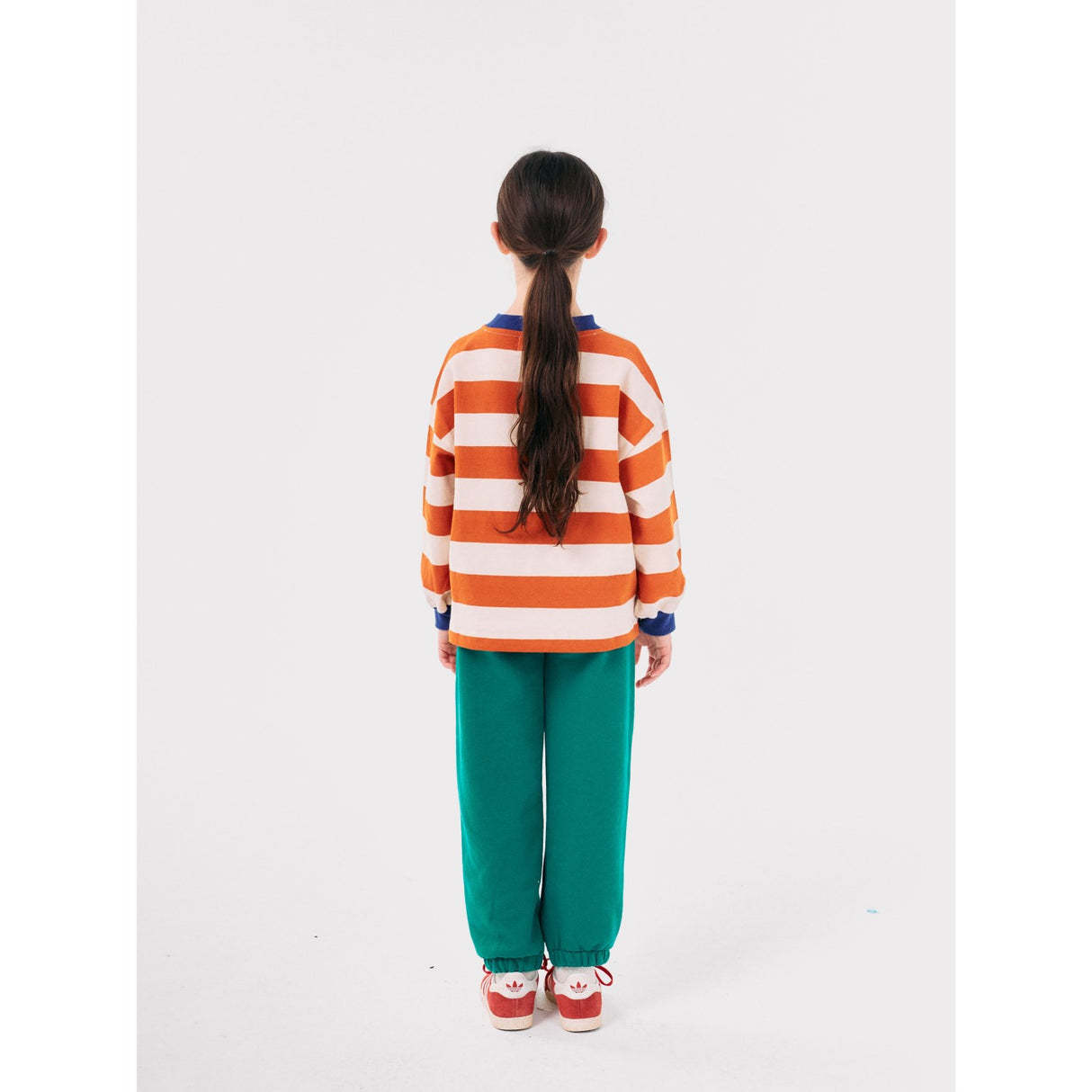 Bobo Choses Green B.C Shadow Stripes Sweatpants