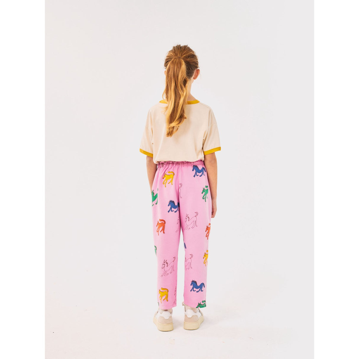 Bobo Choses Pink Wonder Horse All Over Paper Bag Sweatpants