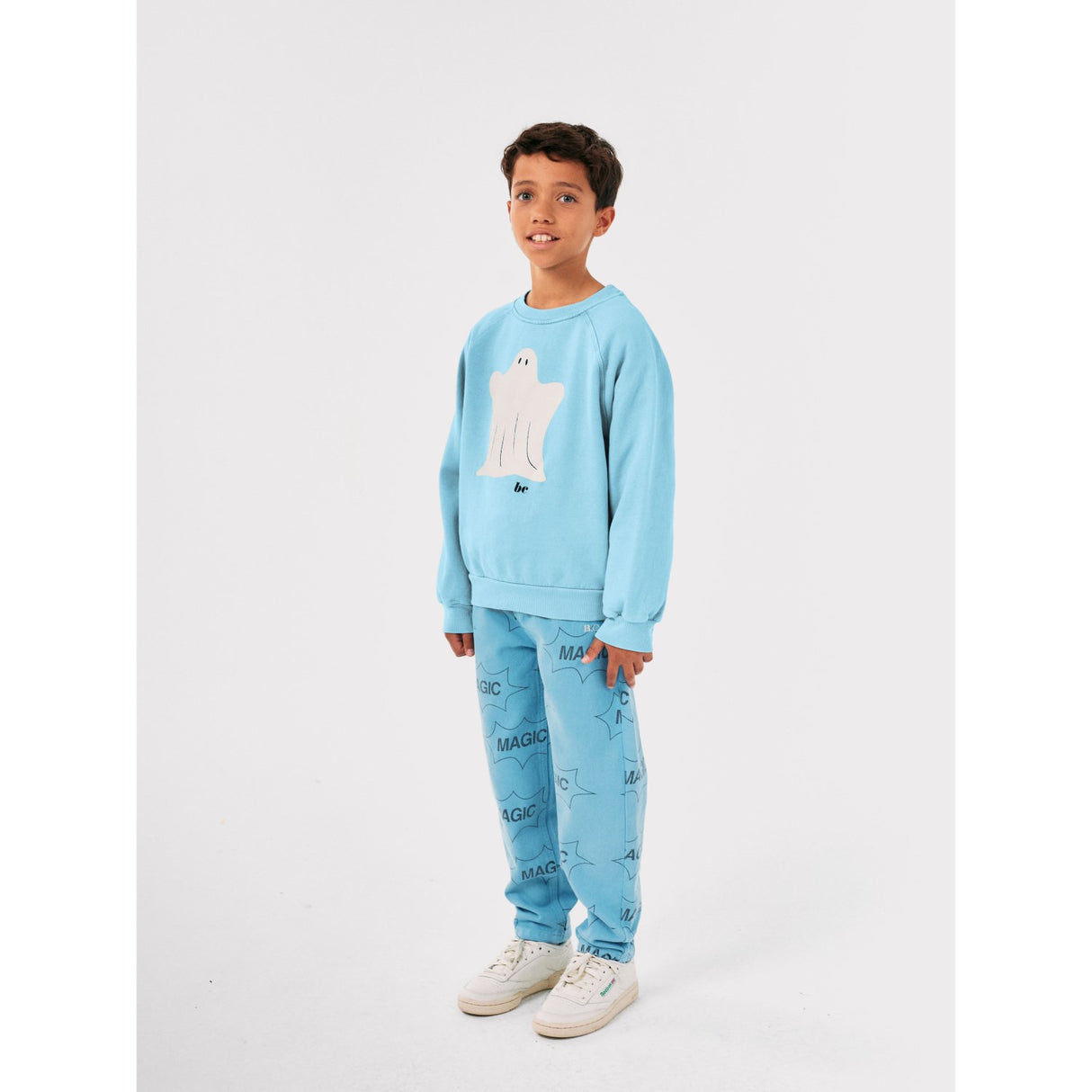 Bobo Choses Light Blue It'S Magic All Over Denim Baggy Bukser