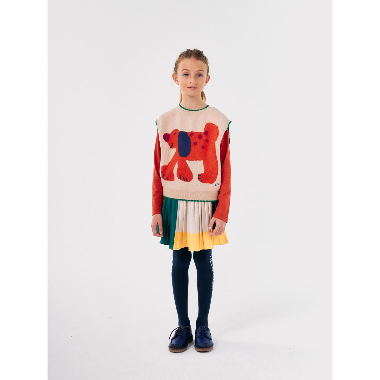 Bobo Choses Offwhite Fairy Dog Jacquard Knitted Vest 3