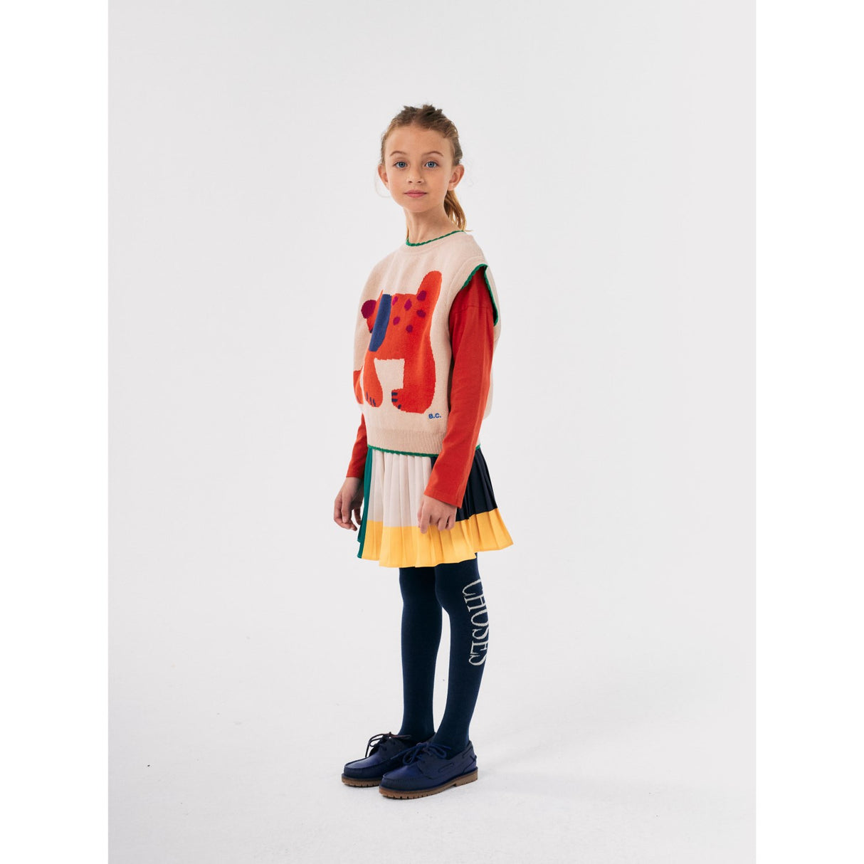 Bobo Choses Offwhite Fairy Dog Jacquard Knitted Vest 4