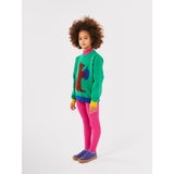 Bobo Choses Green Hungry Squirrel Jacquard Jumper 3