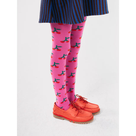 Bobo Choses Light Pink Bobo Cherry All Over Tights 2