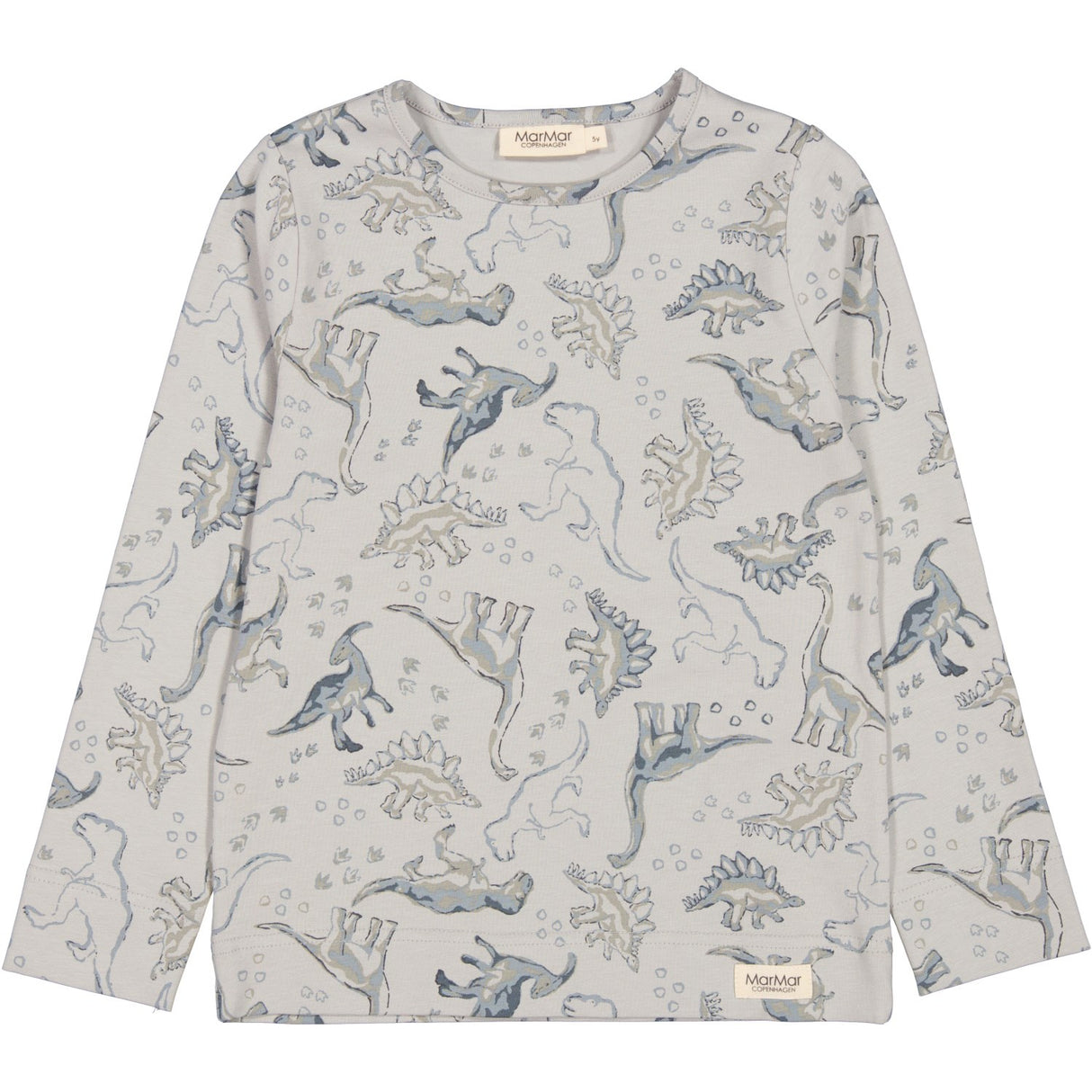 MarMar Jersey Print Dinosaurs Teller Bluse