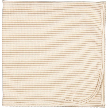 MarMar Modal Fine Rib Sandstone Stripe Alida Tæppe